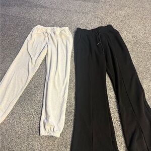 Black and Gray Sweatpants Set